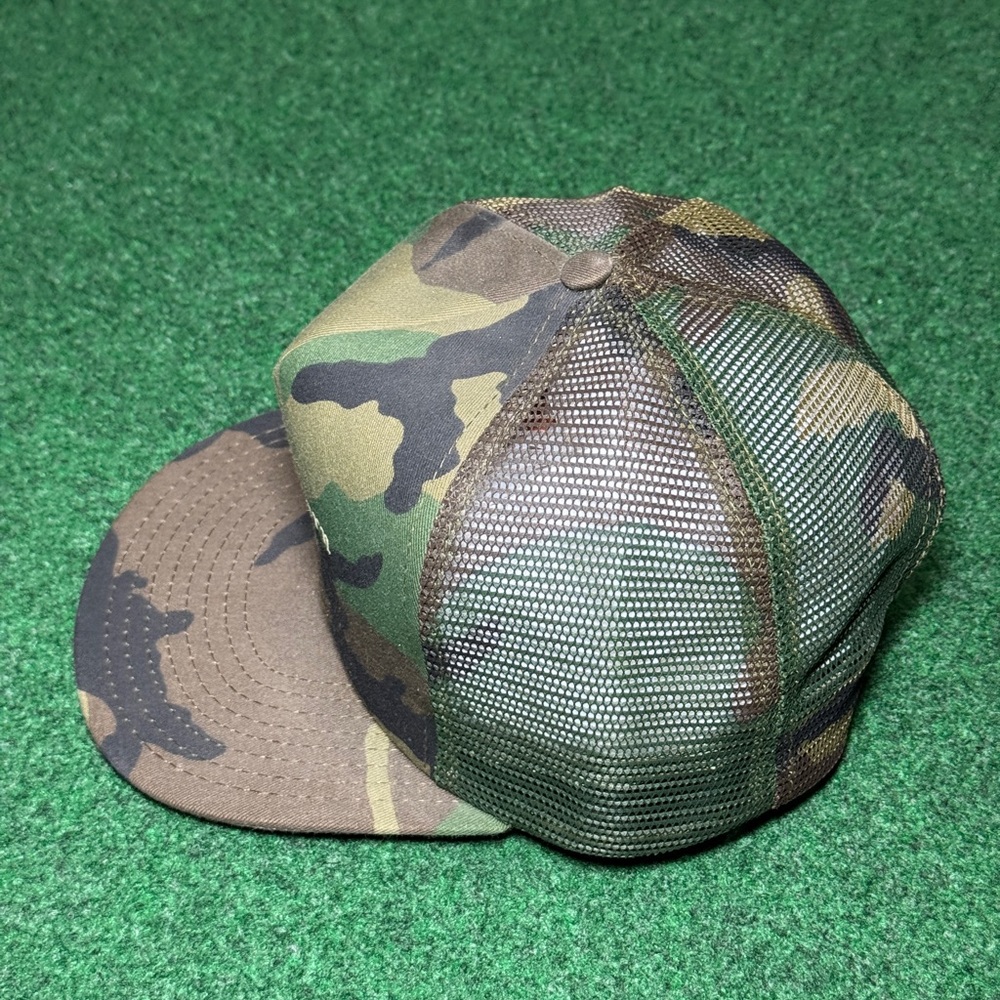 Nothwestern Rec Camo Trucker Vintage 90s Snapback Mesh USA Made Cap Hat - Picture 4 of 7